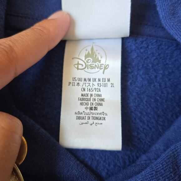 Walt Disney World 50th Anniversary Cropped Pullover Blue/Rose Women's Hoodie M - Picture 4 of 7